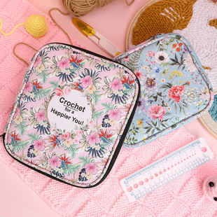 跨境毛线DIY针织套件钩针收纳包手工编织环形针包配件工具收纳包