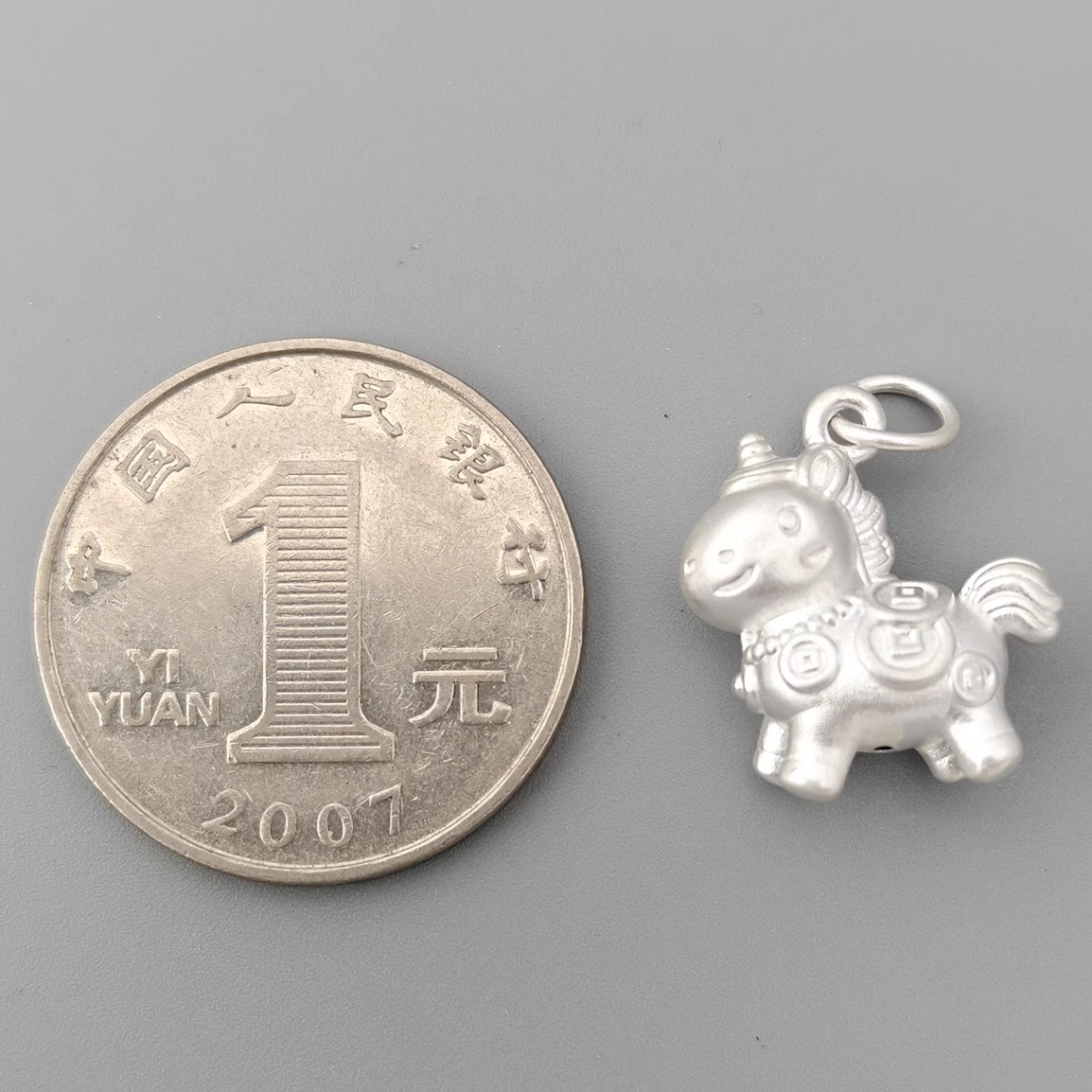 999足银手工DIY手串3D硬银配件