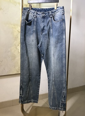 【专享链接】24SY新款男士百搭帅气时尚简约蓝色水洗牛仔裤