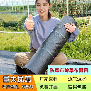 农用防草布除草布果园果树切片保湿耐用园艺抗老化遮盖草地布地丁