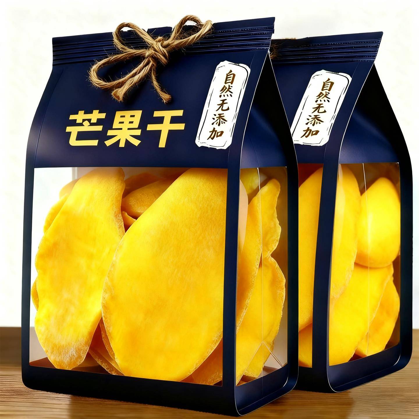 厚切大片5A泰国风味酸甜芒果干500g新鲜果干果脯蜜饯零食特产官方