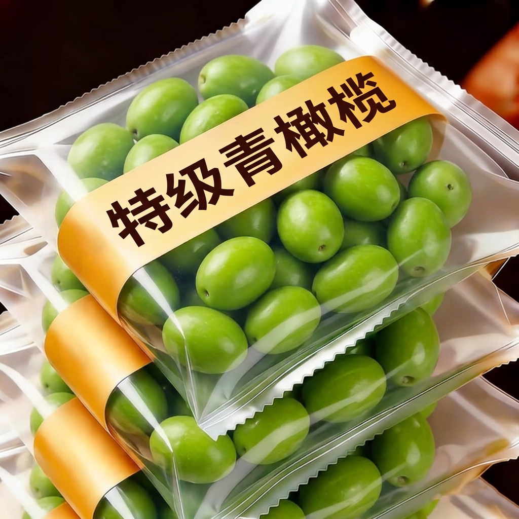 橄榄新鲜生甜橄榄青果潮汕特产橄榄甘草新鲜蜜饯福建炖汤孕妇水果