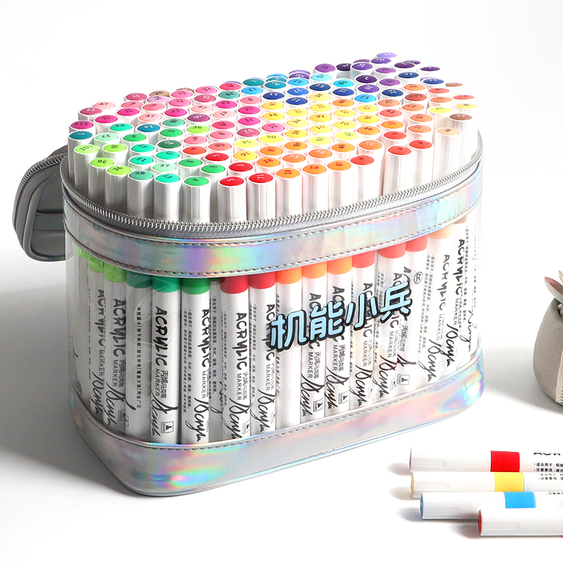 炫彩礼袋带色号丙烯马克笔9折