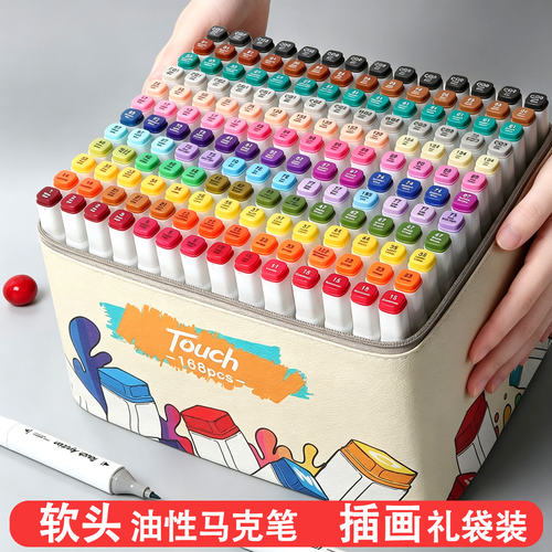 软头双头油性插画礼袋装
