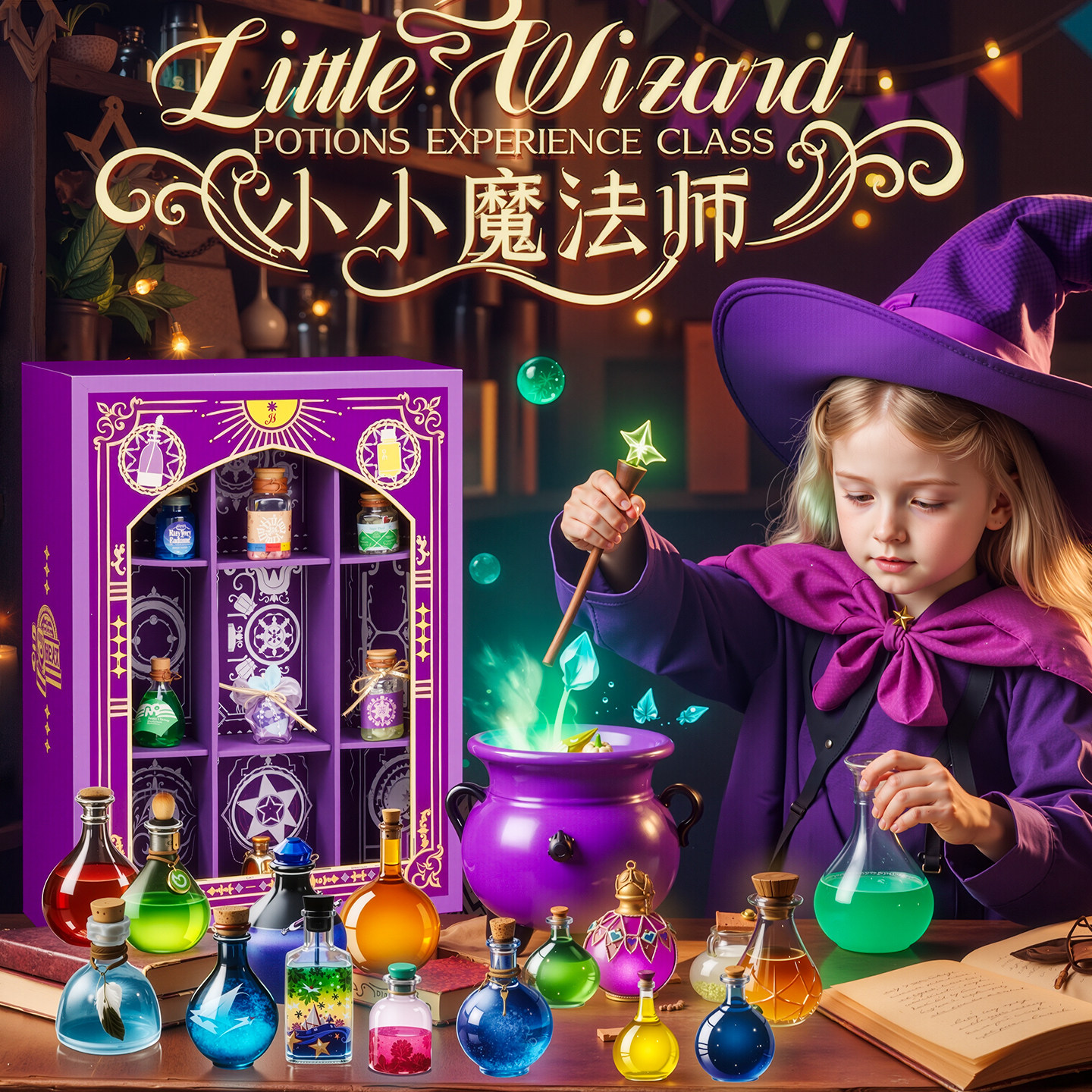 小小魔法师手工diy魔法药水瓶材料包玩具儿童创意女孩生日礼物