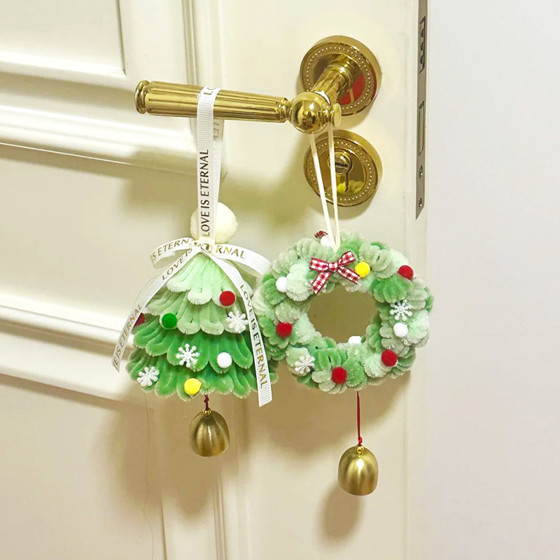 扭扭棒圣诞树花环挂件手工diy材