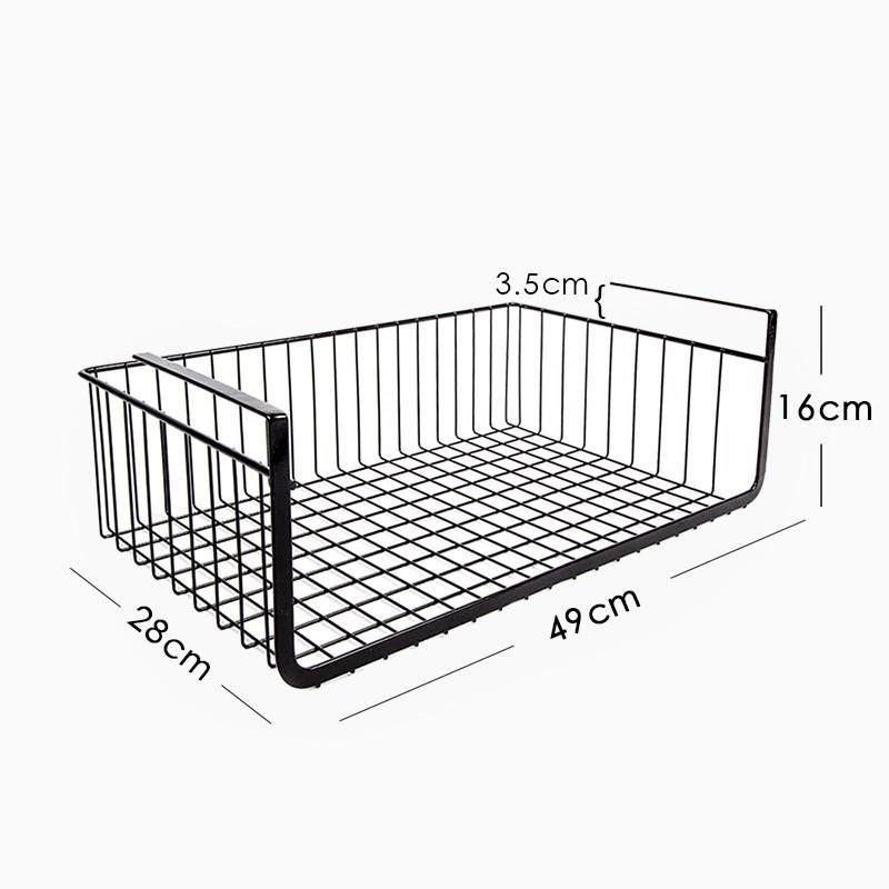 篮置物架分层橱柜架吊柜衣柜收纳桌下挂篮大小铁艺宿舍隔板下挂,收纳整理,书桌收纳置物架,淘宝优惠券,粉丝福利购,淘宝优惠卷