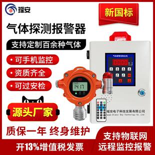 工业可燃气体报警器有毒乙炔氨气氢气氧气硫化氢油漆固定探测器