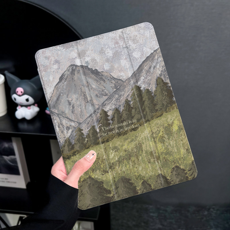高山草原适用于ipadair6保护套第十代苹果2025平板mini6防摔pro11平板壳ipad9硅胶12.9英寸新款2019三折2017