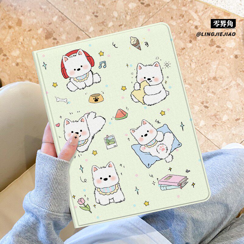 适用于华为matepad11平板保护壳2025新款潦草小狗11.5s防摔套pro女10.8书本8.4全包m6带笔槽mini荣耀平板10/9