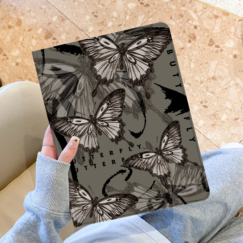 适用于华为Matepad10.4保护套带笔槽11寸se平板保护壳8.4寸全包边m6高能版10.8蝴蝶飞舞m5青春防摔pro硅胶女