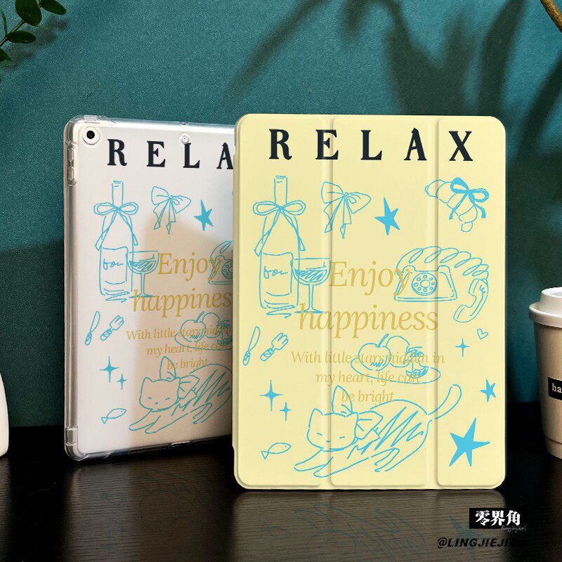 放松小猫适用于华为matepad11保护套带笔槽2025新款matepadpro平板保护壳10.4寸荣耀平板7硅胶全包pro11三折
