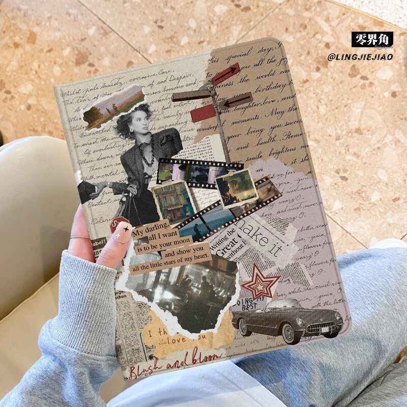 拼贴报纸适用于小米平板8保护壳2026新款pad7/6/5pro笔槽11.2寸书本ultra防摔redmipad2pro全包8pro硅胶se