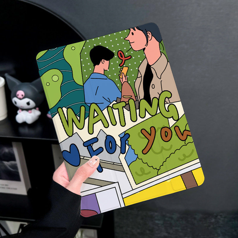 复古风美式照片适用于华为matepad11保护套带笔槽2025新款简约pro11防摔10.8英寸硅胶三折式荣耀创意女平板壳