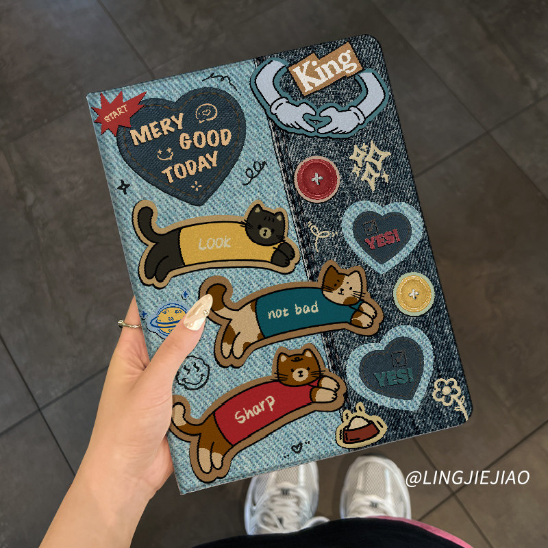 适用于华为平板matepad保护壳2024款调皮小猫11.5s全包10.4寸air防摔se套Pro11硅胶13.2书本式m6荣耀v87pro女