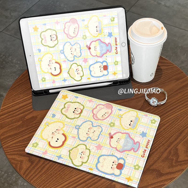 乖巧狗狗matepad115s书本式2024新款pro适用于华为平板保护套m6全包10.8寸硅胶se防摔壳air带笔槽11荣耀v8pro