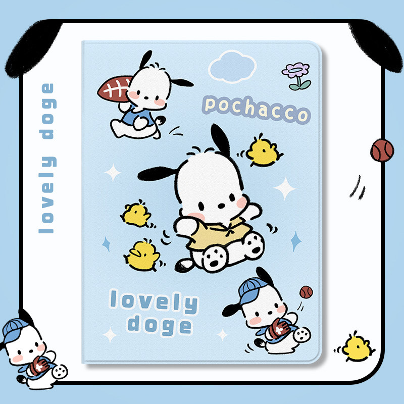 适用于2022新ipad保护套air5带笔槽ipadpro11寸可爱2021苹果9代10.2平板10.9帕恰修狗mini6硅胶4全包7第代8壳