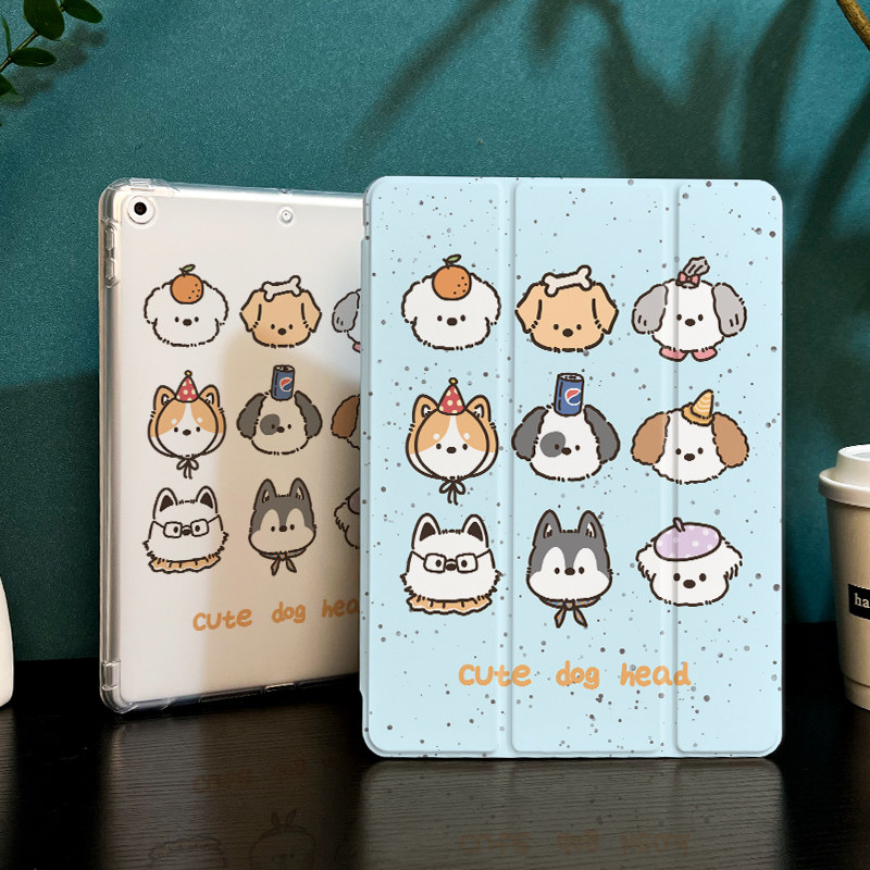 蓝色狗狗适用于华为matepad11保护套带笔槽2025新款matepadpro平板保护壳10.4寸荣耀平板7硅胶全包pro11三折