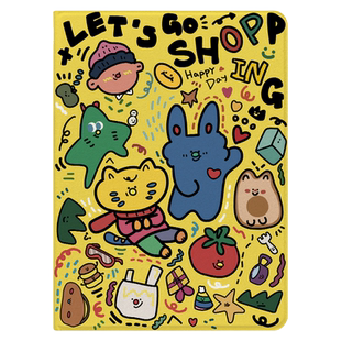 适用于华为matepadpro保护套小兔涂鸦m6书本式MatePad硅胶2023新款matepad11平板壳air11.5寸笔槽SE10.4外壳