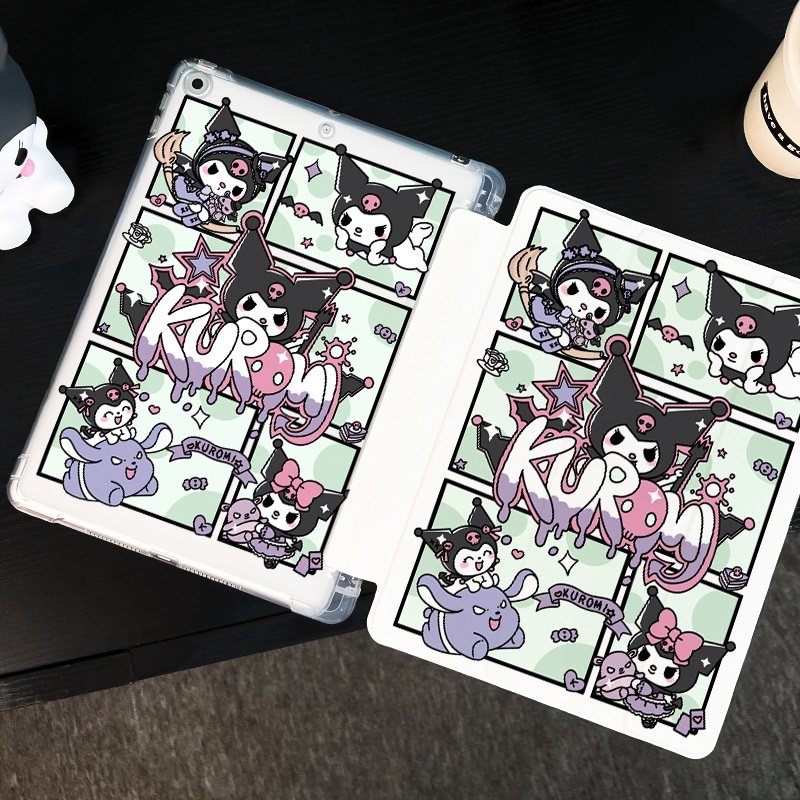 开心库洛适用于ipadair5保护套苹果2022平板mini6防摔第十代平板壳ipad9硅胶带笔槽10新款2019全包2017mini4