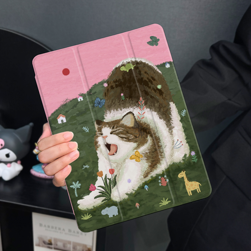 适用于ipad三折硅胶保护壳防摔