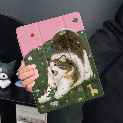 适用于ipad三折硅胶保护壳防摔