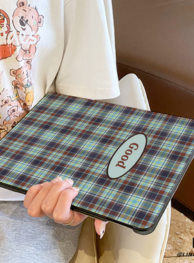 适用于华为平板matepad保护壳2024款气质蓝格11.5s全包10.4寸air防摔se套Pro11硅胶13.2书本式m6荣耀v87pro女