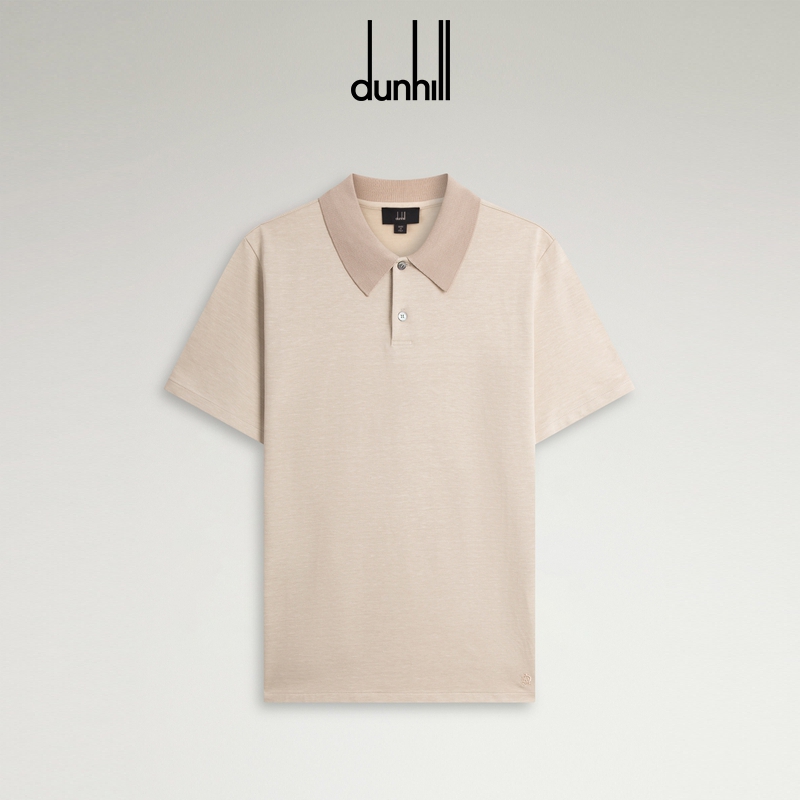 dunhill登喜路男士棉麻短袖polo秋冬