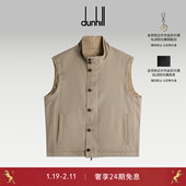 2025秋冬dunhill登喜路男士 双面羊绒真丝马甲