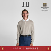 dunhill登喜路男士 Polo 12GG 2026早春新品 羊绒亚麻长袖 英式 衫