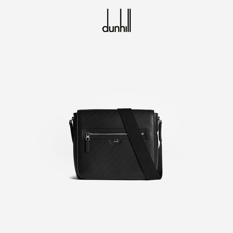 dunhill男士翻盖信使包