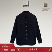 特惠 冬季 2025秋冬dunhill登喜路男棉质华达呢双口袋衬衫