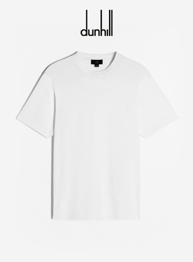 dunhill登喜路男士Alfred Dunhill 徽章棉质短袖T恤基础款春夏