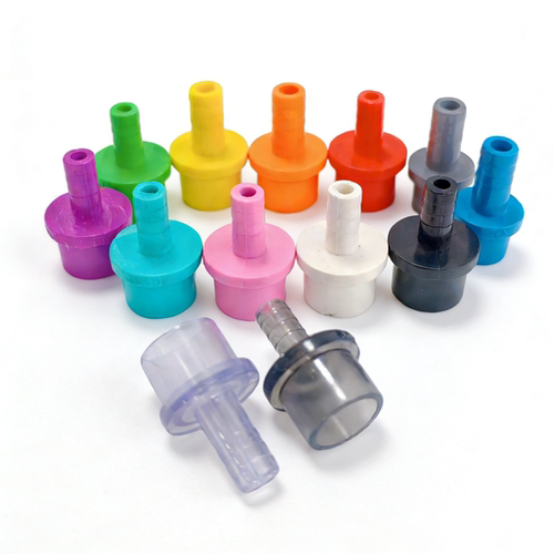 pvc宝塔接头红黄绿橙紫透明黑软硬快接增氧插口鱼缸水族专用配件