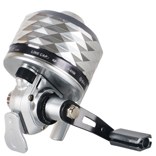 新款万品蓝鲸白鲨39渔轮80米大容量弹弓射鱼渔轮套装神器金属鱼轮