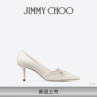 [礼物]JIMMY CHOO/RAFI PUMP 65女士柔软皮革高跟鞋单鞋