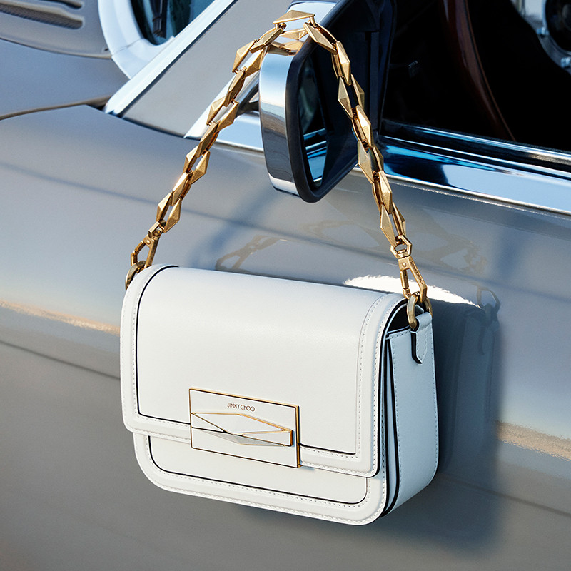 [明星同款]JIMMY CHOO/DIAMOND CROSSBODY 女士斜挎包JC