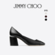 65女士 黑色漆皮拼皮革高跟鞋 CHOO JENSON 新年礼物 JIMMY