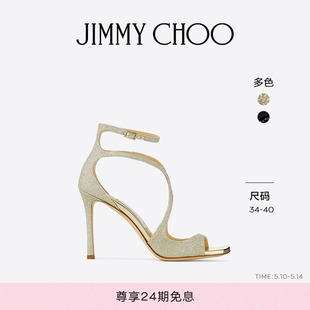 JIMMY 高跟单鞋 款 女士方头一字带后空凉鞋 CHOO 经典 AZIA