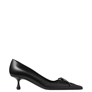 [新年礼物]JIMMY CHOO/SCARLETT 50 女士黑色绑带饰滴跟鞋JC