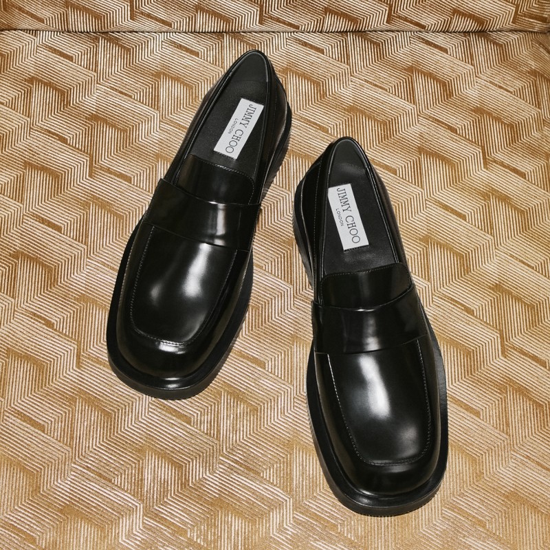 [24期免息]JIMMY CHOO/BUFF LOAFER 男士 牛犊纹皮乐福鞋