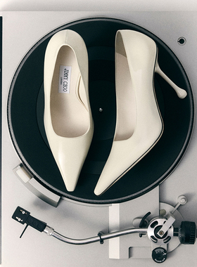 JIMMY CHOO/IXIA系列 女士浅口尖头滴跟高跟鞋JC