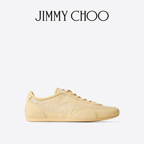 JIMMYCHOO/皮革蕾丝低帮休闲鞋