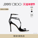 新年礼物 AZIA 荧幕同款 JIMMY CHOO 95女士后空凉鞋 高跟单鞋