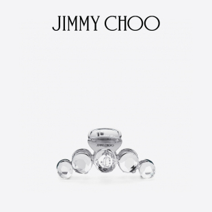 [礼物]JIMMY CHOO/CLAW HAIR CLIP 女士水晶饰银色抓发夹JC