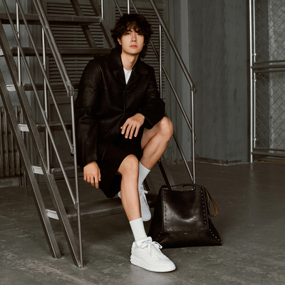 JIMMYCHOO/绗缝皮革运动鞋