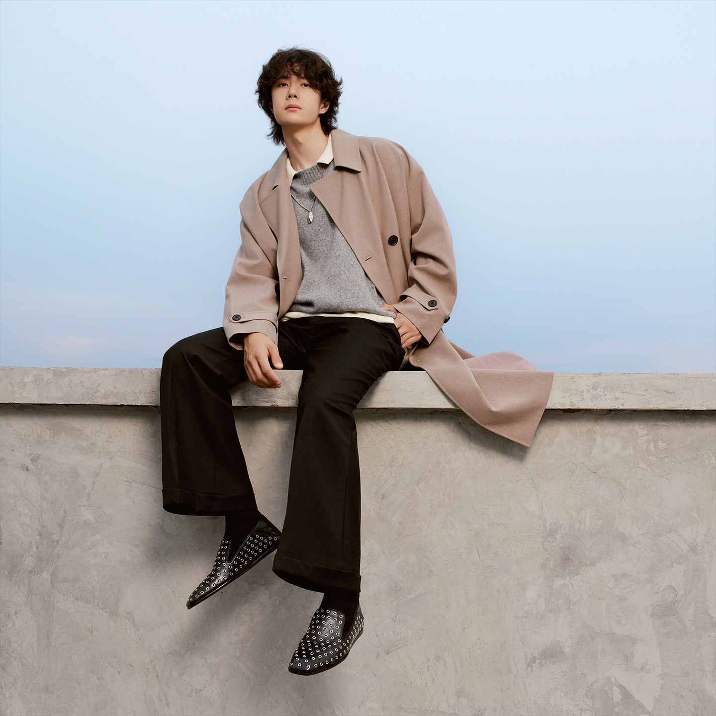 [圣诞礼物][王一博同款]JIMMY CHOO/ ELIOT SLIPPER F 女两穿便鞋