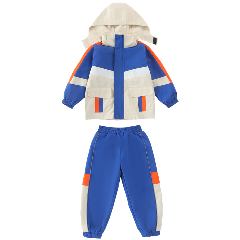 幼儿园园服春秋装新款冲锋衣三件套小学生校服运动服套装儿童班服