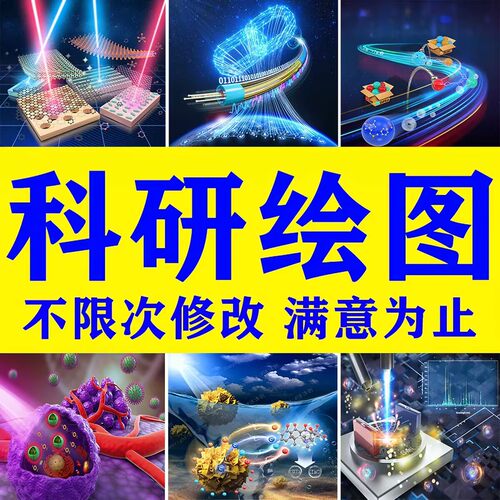 科研绘图SCI画图PPT代做技术路线图生物手绘医学解剖图TOC机制3D