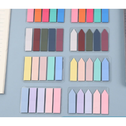 莫兰迪色便利贴ins风半透明组合pet索引贴自粘彩色箭头便签贴,居家日用,居家日用套装,淘宝优惠券,粉丝福利购,淘宝优惠卷